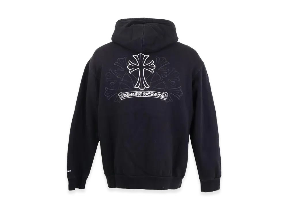 Chrome Hearts Double CH Cross Print Dagger Zip Hoodie "Black"