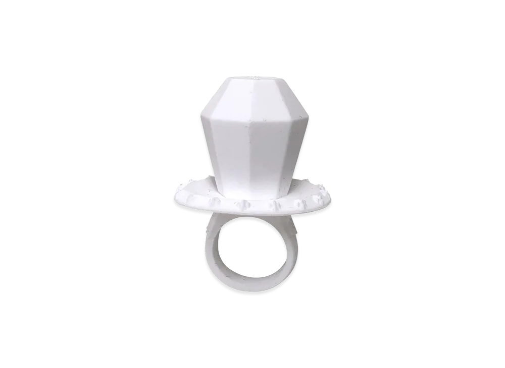 クロムハーツ POP-SLCN リング "ホワイト"