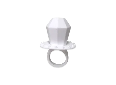 Chrome Hearts POP-SLCN Ring "White"