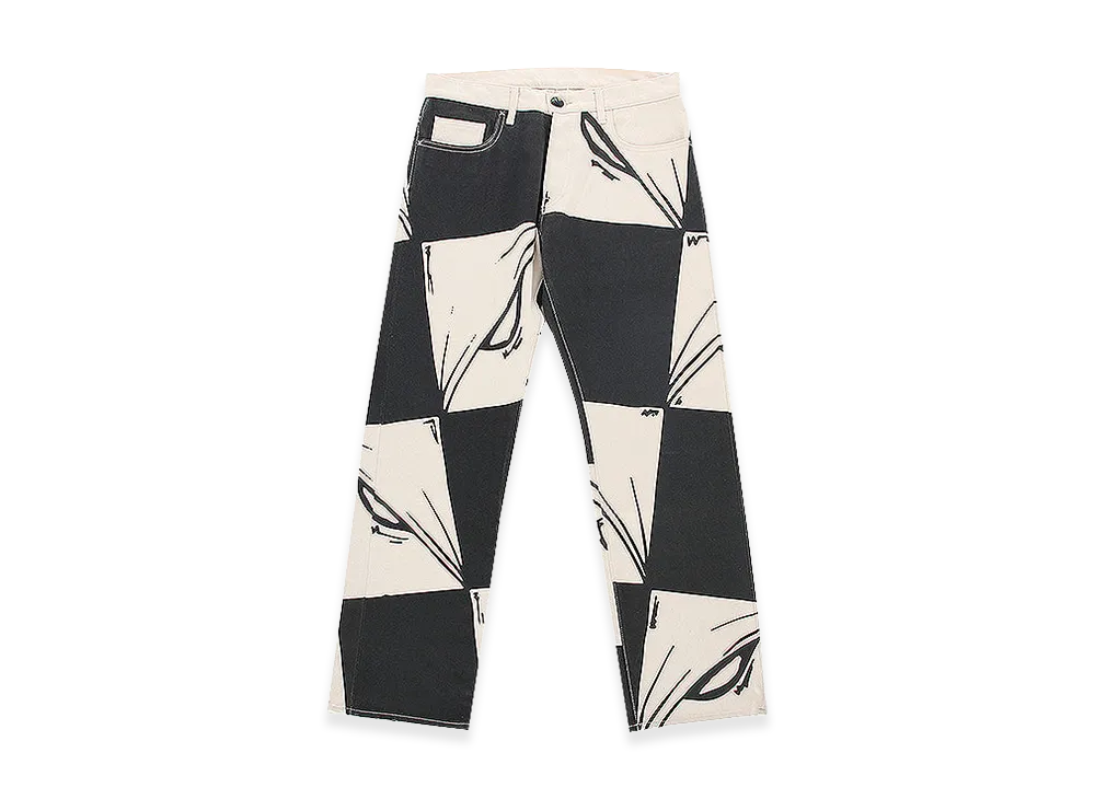 Chrome Hearts Matty Boy NY Exclusive Anti Promo 99 Eyes Denim Pants NY Limited "White"