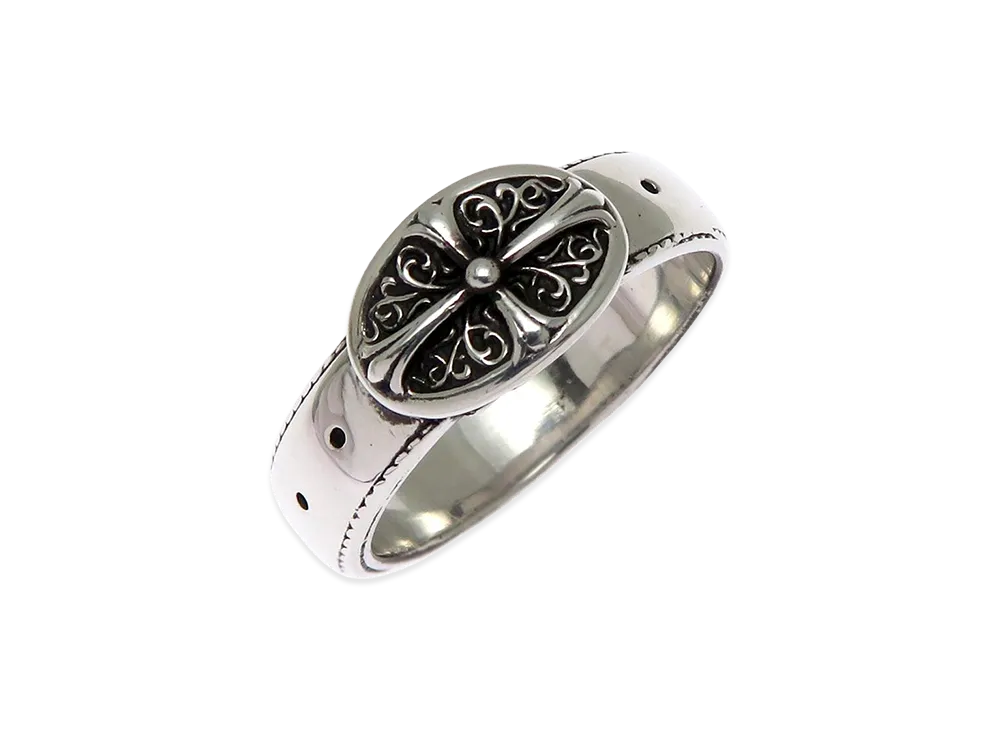 Chrome Hearts Belted Oval Ring "Silver"
