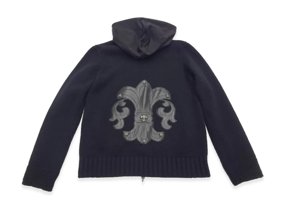 Chrome Hearts Cashmere Knit Zip Hoodie "Black"