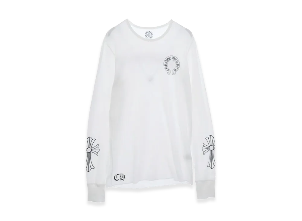 クロムハーツ ホースシュー サーマル ロングスリーブ カットソー "ホワイト"