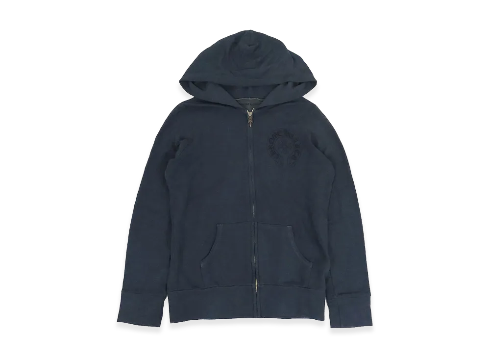 クロムハーツ アメリカンフラッグ ホースシュー ダガージップ フーディー "グレー"