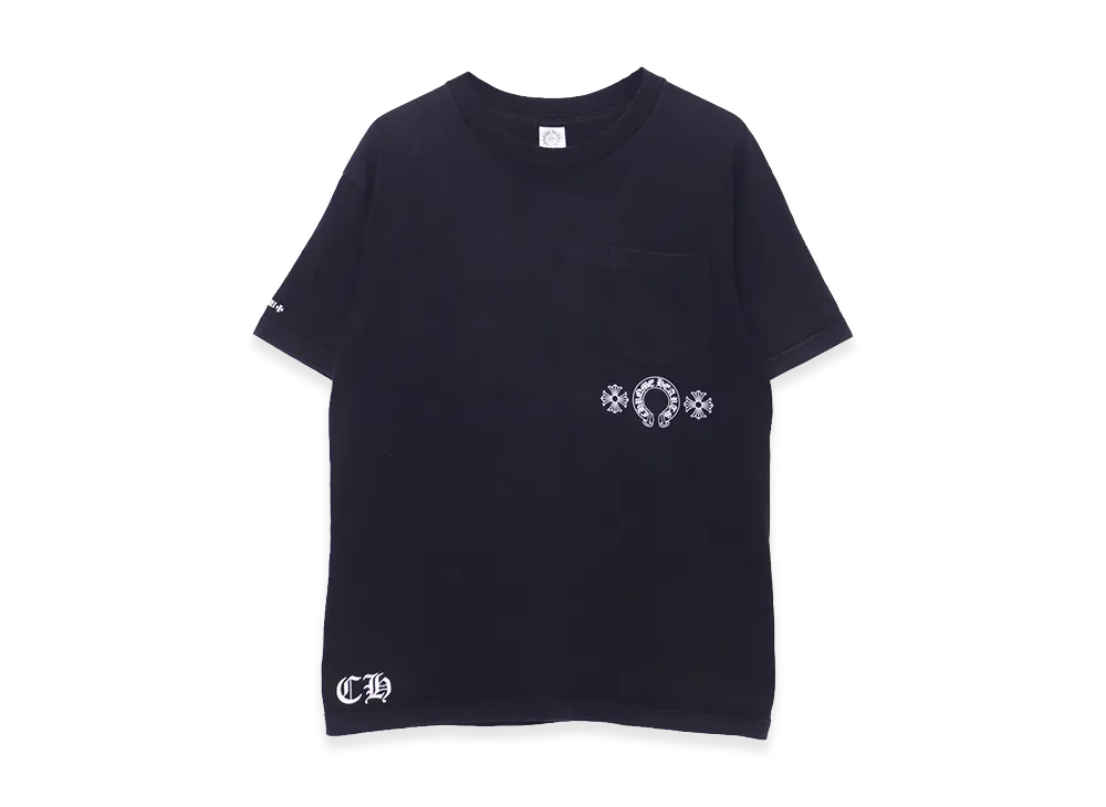 Chrome Hearts Scroll CH Plus Horseshoe Pocket S/S T-Shirt "Black"