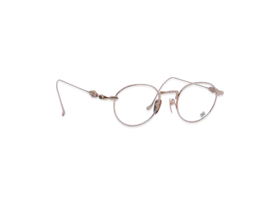 Chrome Hearts 48 21-148 Vagidictorian III Floral Temple Eyewear "Gold"