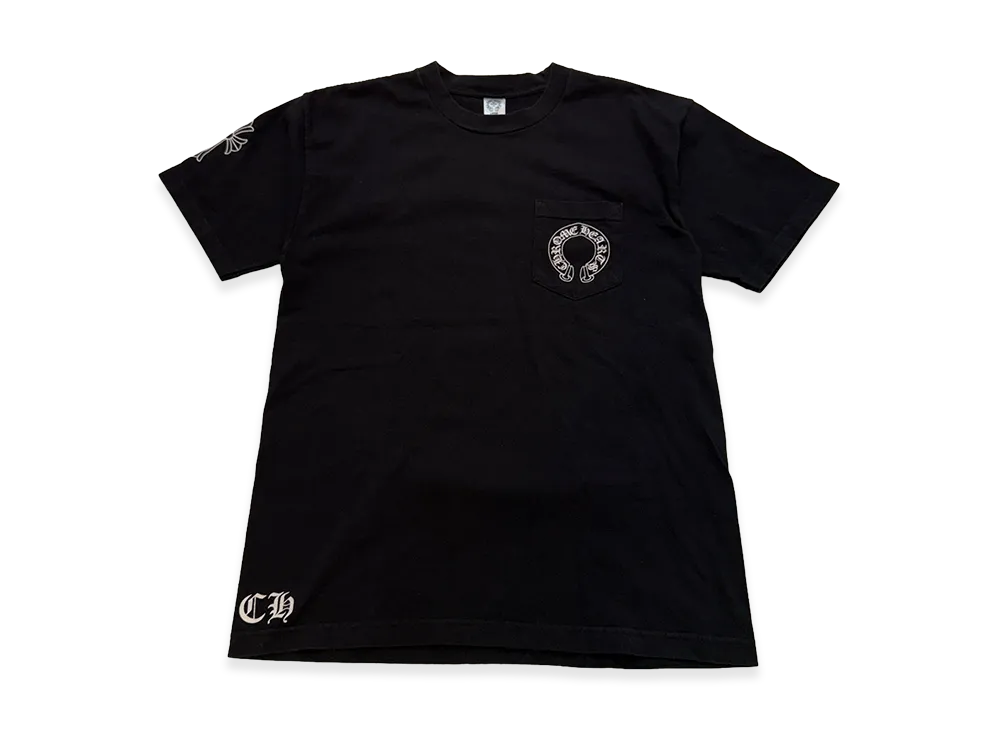 Chrome Hearts Back Scroll Label Horseshoe S/S T-Shirt "Black"