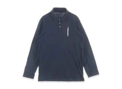 Chrome Hearts Fleur Button RS3 Print L/S Polo Shirt "Black"