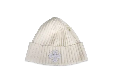 Chrome Hearts Cashmere CH Plus Patch Beanie "White"