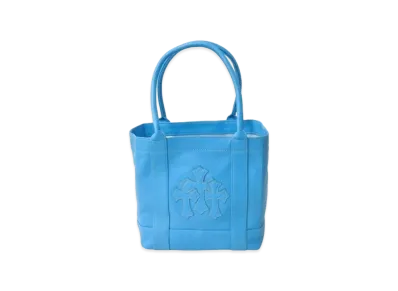 Chrome Hearts Cemetery Cross Leather Handbag "Blue"