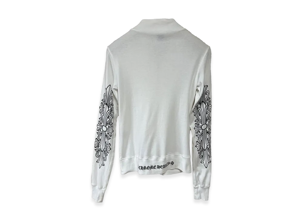 クロムハーツ ウィメンズ ジップアップカーディガン "ホワイト"