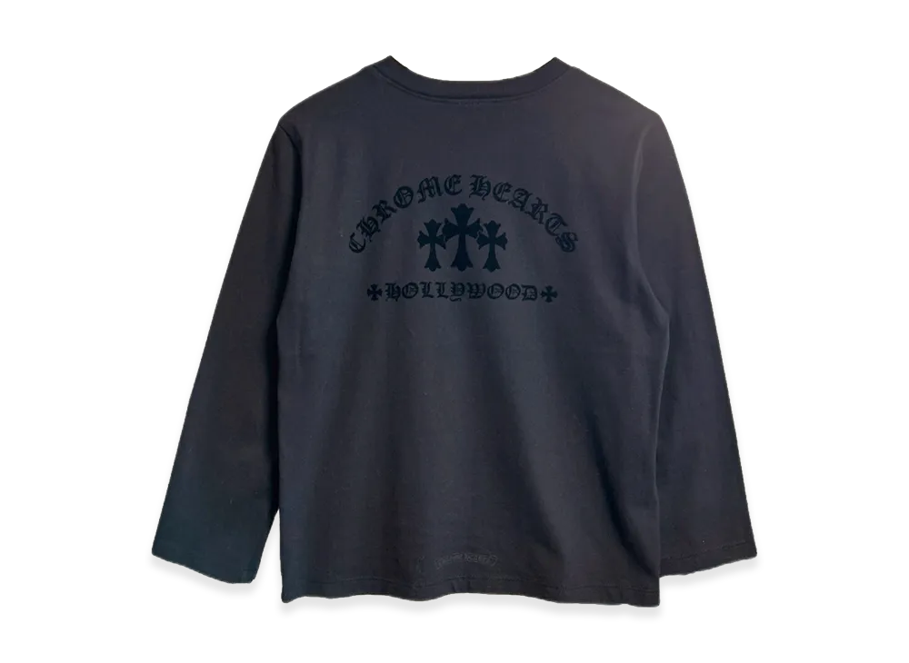 Chrome Hearts Women's Shirt W Blind Spot 3/4 Sleeve T-Shirt "Black"