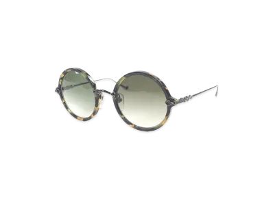 Chrome Hearts MOIST Round Frame Sunglasses "Black/Clear Brown"