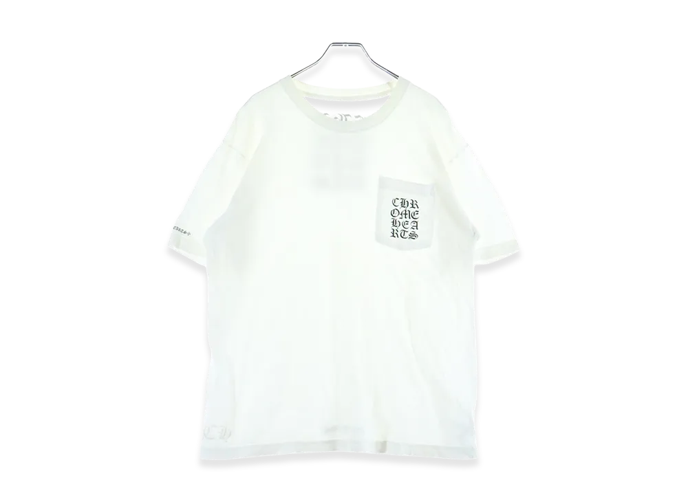 クロムハーツ バーティカルロゴ ショートスリーブ Tシャツ ”ホワイト” 