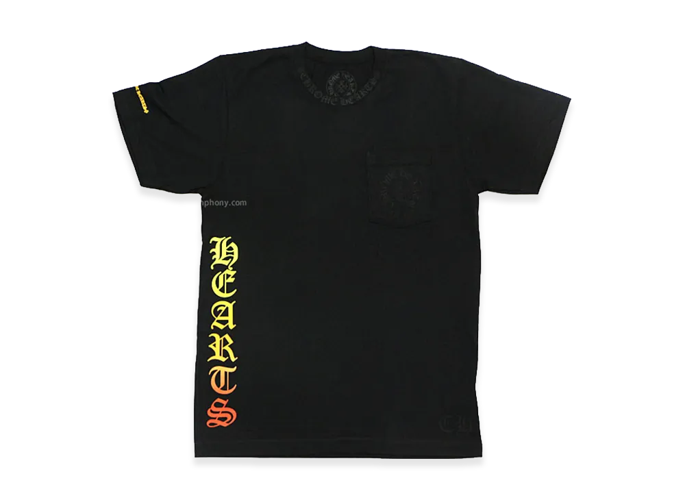 Chrome Hearts Horseshoe & Gradient Script Neck Logo S/S T-Shirt "Black"