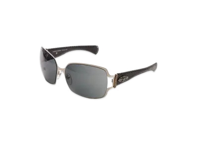 Chrome Hearts Optical POON II "Silver / Black Leather"