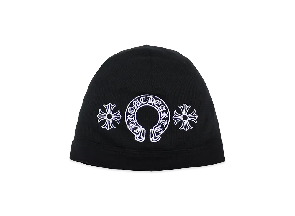 クロムハーツ ホースシュー ＆ CHプラス スカルキャップ ビーニー "ブラック"