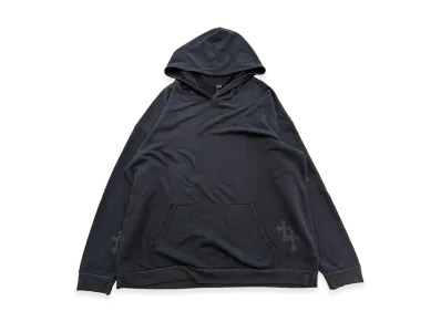 Chrome Hearts Y Not Cemetery Cross Leather Patch Pullover Hoodie "Black"