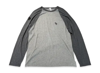 Chrome Hearts 3 Cross Patch CH Logo Embroidery Raglan L/S T-Shirt "Grey"