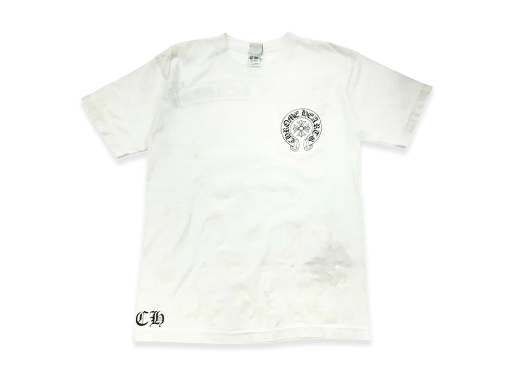 Chrome Hearts Horseshoe Pocket Scroll Label Star S/S T-Shirt "White"