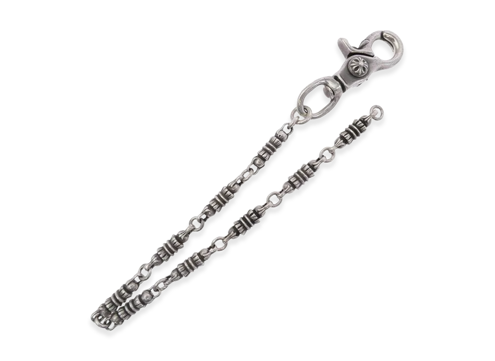 Chrome Hearts Barrel Short 1 Clip Wallet Chain "Silver"