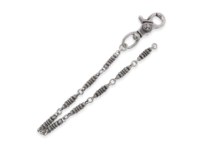 Chrome Hearts Barrel Short 1 Clip Wallet Chain "Silver"