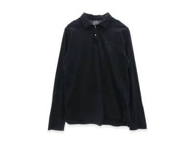 Chrome Hearts Crossball Button Horseshoe Print L/S Polo Shirt "Black"