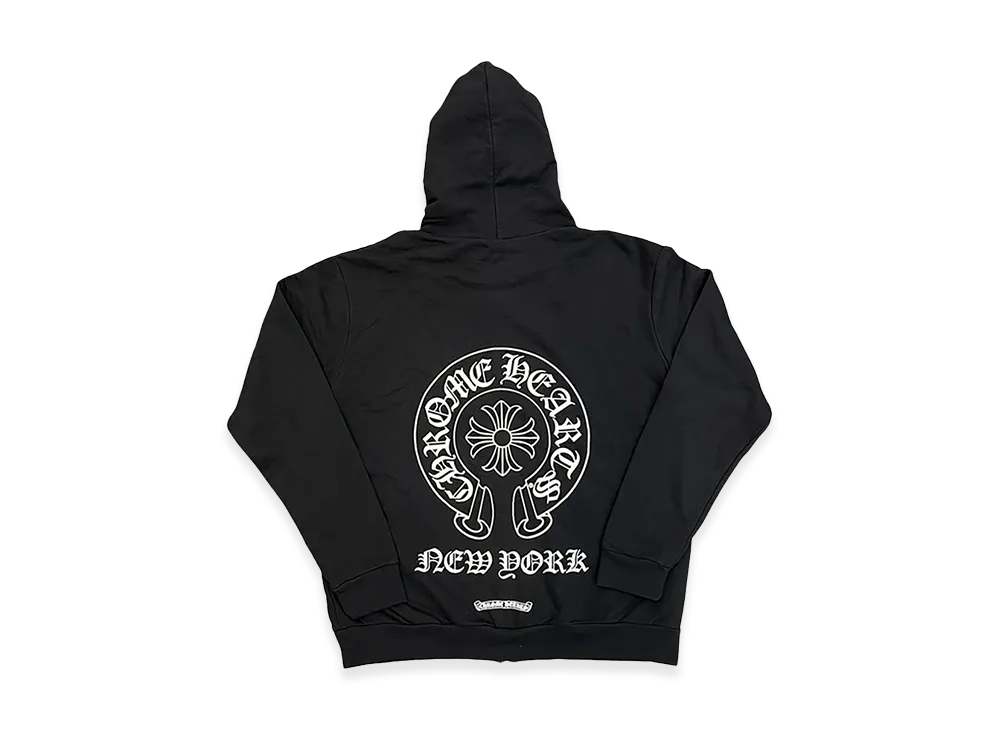 Chrome Hearts New York Exclusive Horseshoe Zip Up Hoodie "Black"