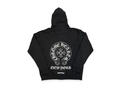 Chrome Hearts New York Exclusive Horseshoe Zip Up Hoodie "Black"