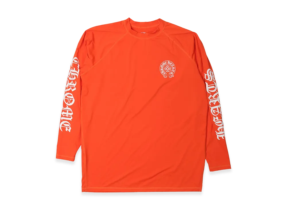Chrome Hearts Horseshoe Logo Rash Guard "Orange"