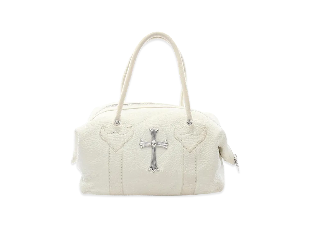 Chrome Hearts Monica Large Cross Leather Handbag "White"
