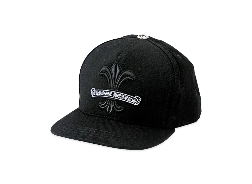 Chrome Hearts BS Fleur Scroll Label Cap "Black"