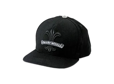 Chrome Hearts BS Fleur Scroll Label Cap "Black"