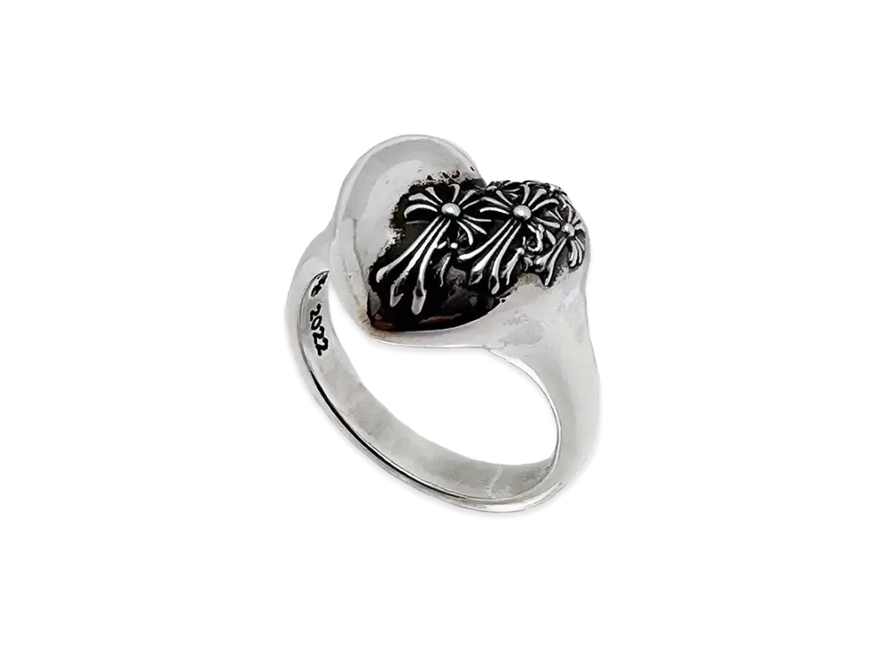 Chrome Hearts RIP Heart Ring "Silver"