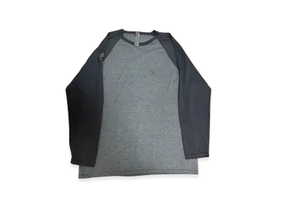 Chrome Hearts Embroidered CH Logo Cross Patch Raglan L/S T-Shirt "Black/Gray"