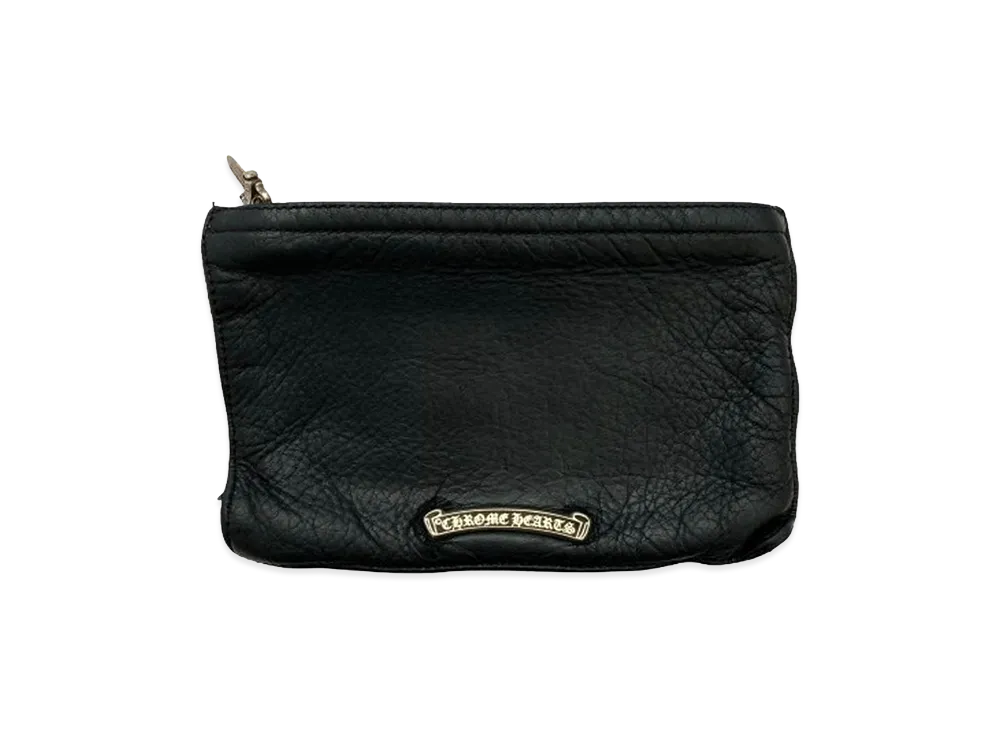 Chrome Hearts #2 Change Purse Dagger Zip Coin Case "Black"