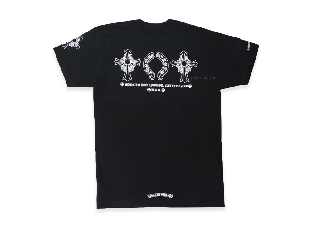 Chrome Hearts Horseshoe Hairy Cross S/S T-Shirt "Black"