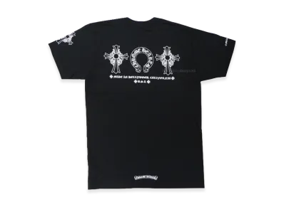 Chrome Hearts Horseshoe Hairy Cross S/S T-Shirt "Black"