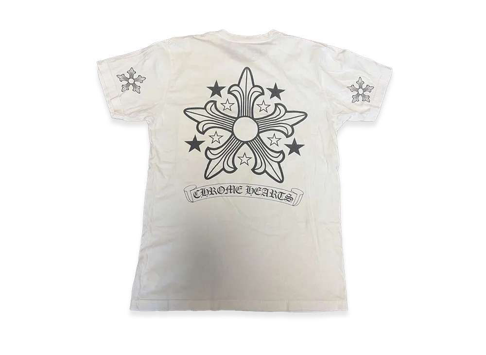 Chrome Hearts CH Plus Cross Scroll Label S/S T-Shirt "White"