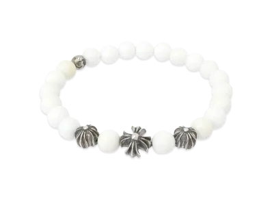 Chrome Hearts BEAD Silver Element Bead Bracelet "White/Silver"