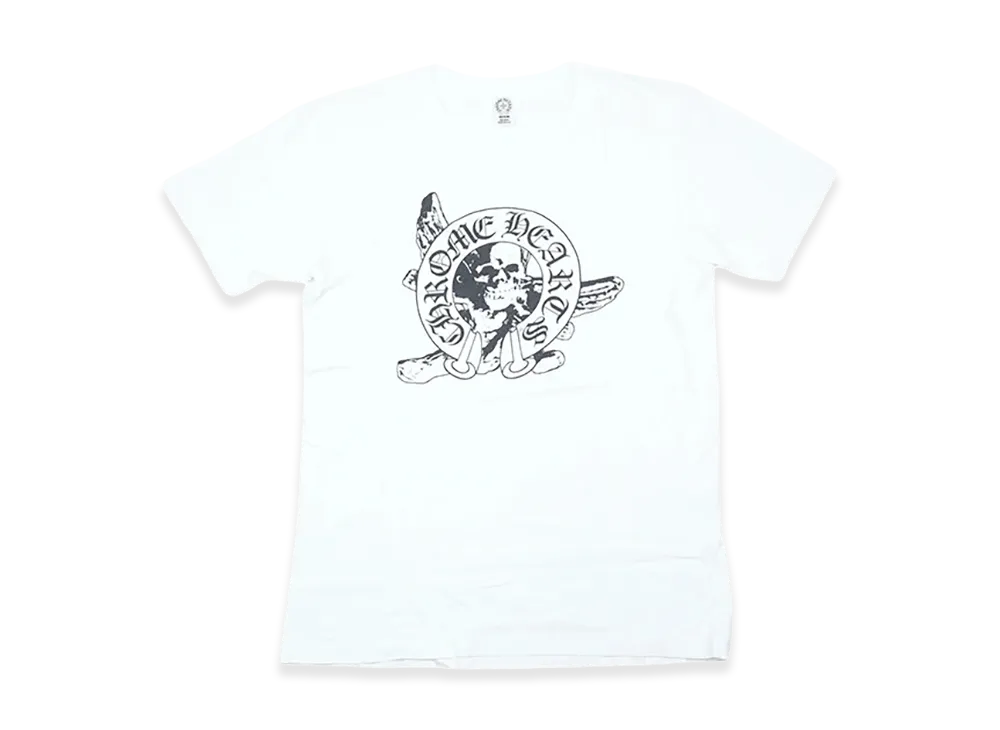 Chrome Hearts Foti Skull Horseshoe Print S/S T-Shirt "White"