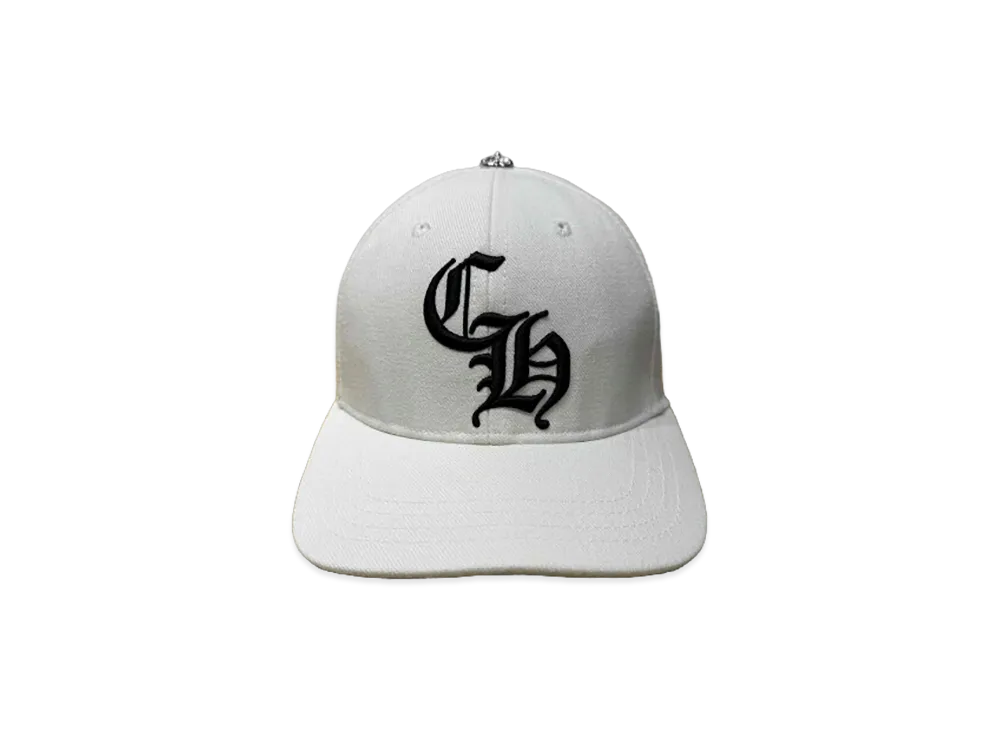 Chrome Hearts WOOL CH Logo Baseball Cap "White"