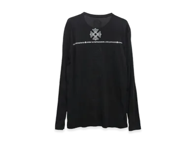 Chrome Hearts CH Plus Back Scroll Label L/S T-Shirt "Black"