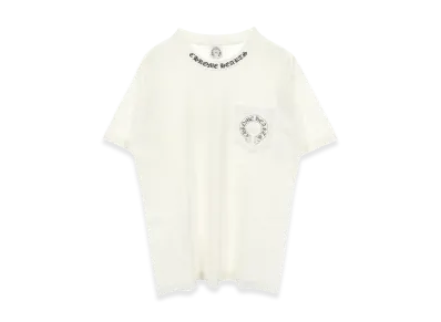 Chrome Hearts Horseshoe Neck Logo Print S/S T-Shirt "White"