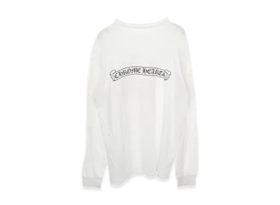 Chrome Hearts Women's Cemetery Cross Print L/S T-Shirt "White"