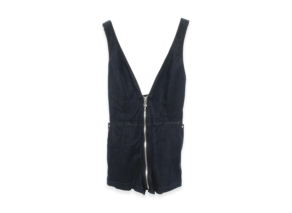 Chrome Hearts Women's Denim Salopette "Navy"