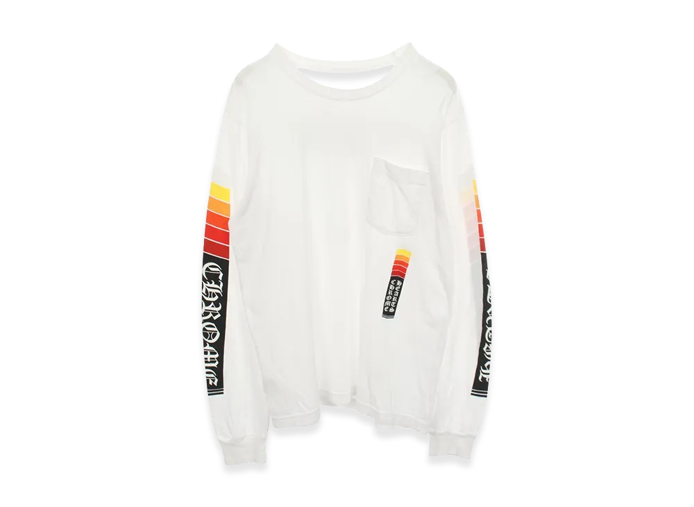 クロムハーツ アームロゴ プリント ロングスリーブ Tシャツ "ホワイト"