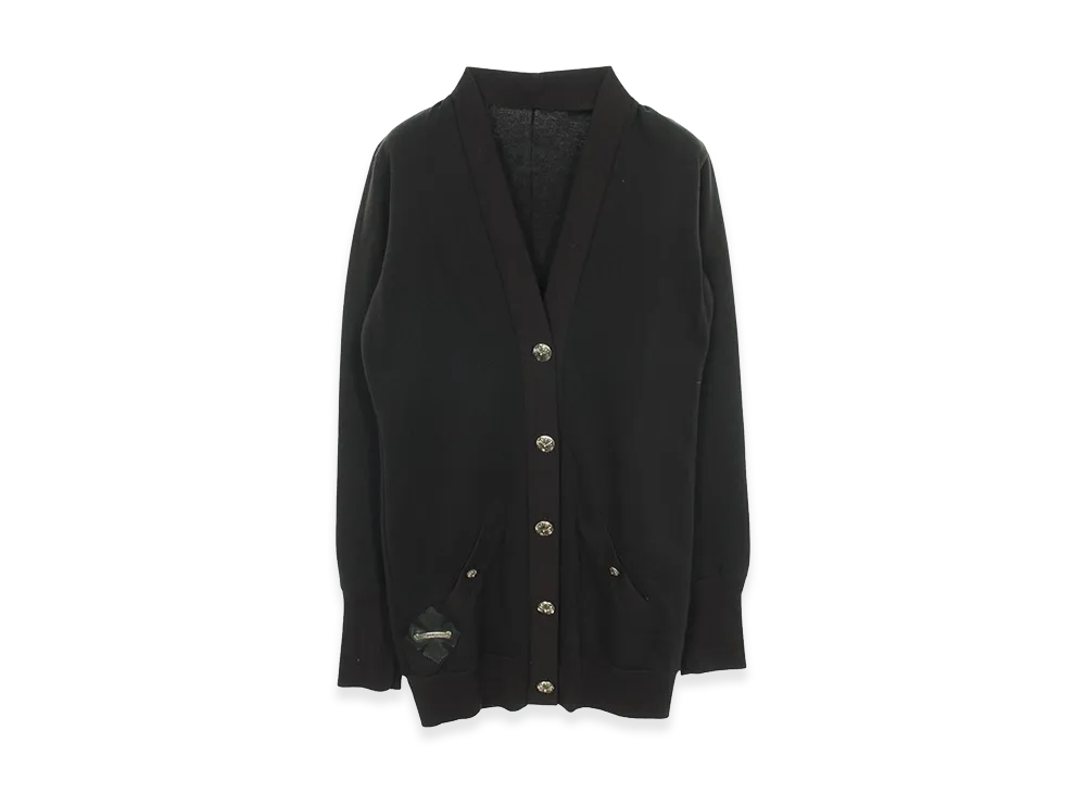 Chrome Hearts Women's Cross Ball Button Cardigan "Black"