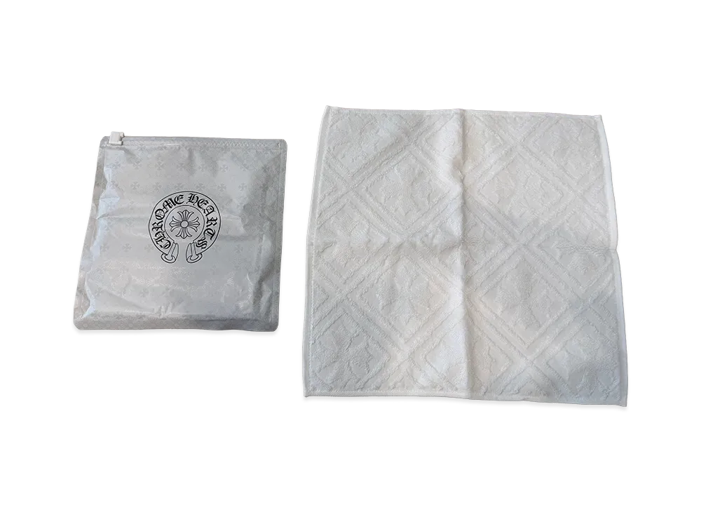 Chrome Hearts Face Mates Plus CH Plus Imabari Cotton Hand Towel "White"