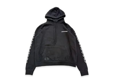 Chrome Hearts Back Scroll Label Logo Pullover Hoodie "Black"